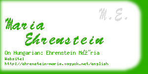 maria ehrenstein business card